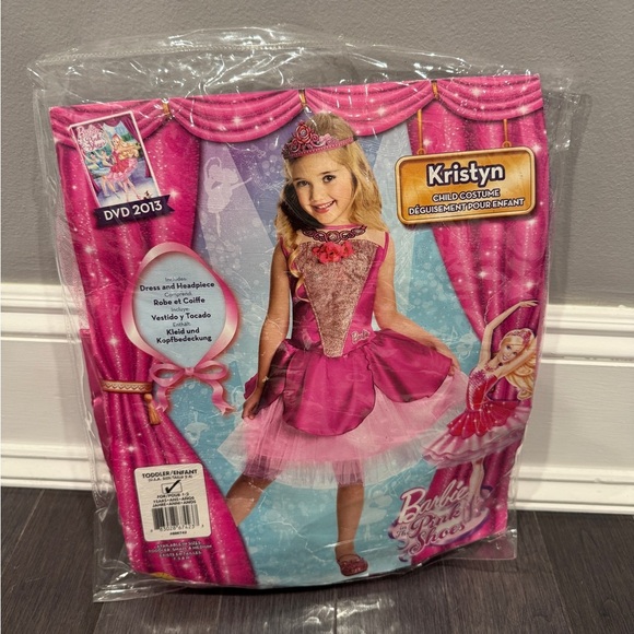 Barbie Other - NWT Barbie 2T-4T Girls Pink and White Kids Barbie in the Pink Shoes Costume